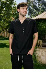 Black Medical Men's Scrub