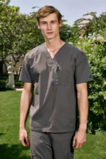 Gray Medical Men's Scrub