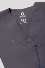 Gray Medical Men's Scrub - Image 9